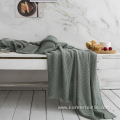 100% organic cooling Bamboo Knitted Super Throw Blanket